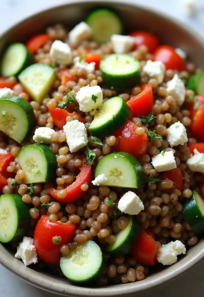 27 Low Carb High Protein Salad Recipes to Keep You Fit and Full 96 27 Low Carb High Protein Salad Recipes to Keep You Fit and Full - 18. Lentil Salad with Feta