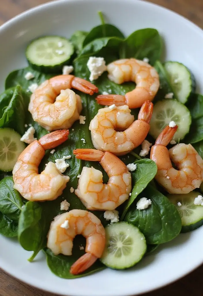 27 Low Carb High Protein Salad Recipes to Keep You Fit and Full 6 27 Low Carb High Protein Salad Recipes to Keep You Fit and Full - 2. Shrimp and Spinach Salad