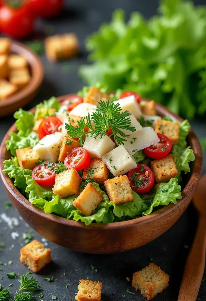 30+ Best Green Salad Recipes for Party and Family Gatherings 1 30+ Best Green Salad Recipes for Party and Family Gatherings - 1. Classic Caesar Salad