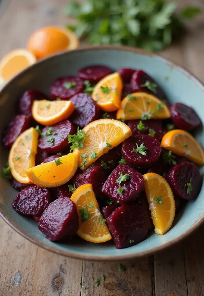 30+ Best Green Salad Recipes for Party and Family Gatherings 98 30+ Best Green Salad Recipes for Party and Family Gatherings - 18. Beet and Orange Salad