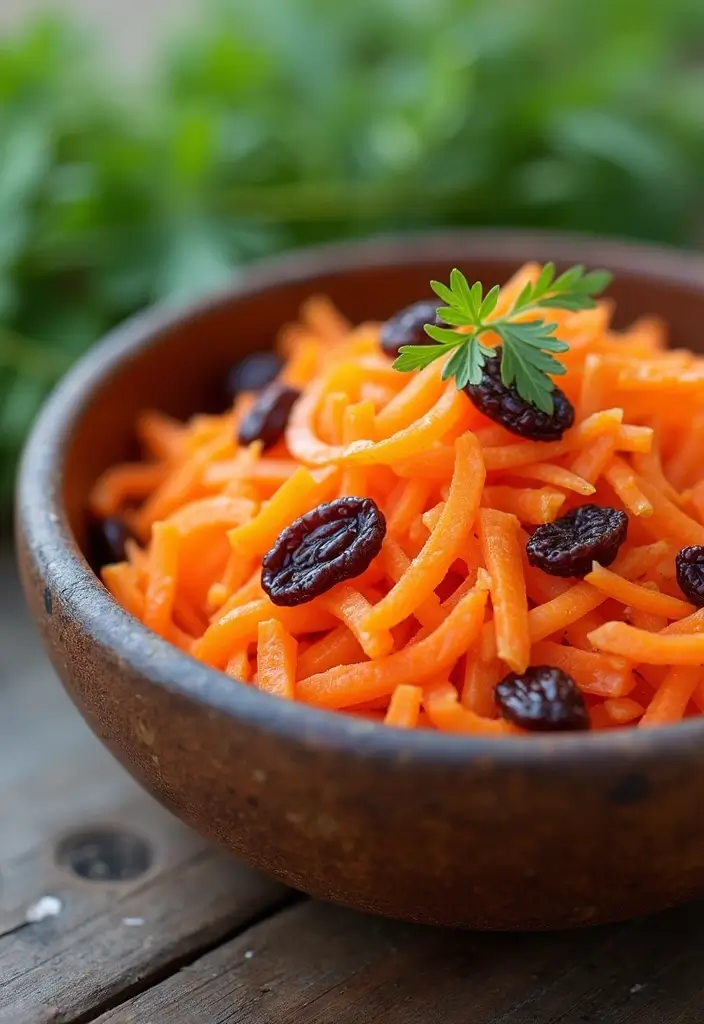 30+ Best Green Salad Recipes for Party and Family Gatherings 120 30+ Best Green Salad Recipes for Party and Family Gatherings - 22. Carrot and Raisin Salad