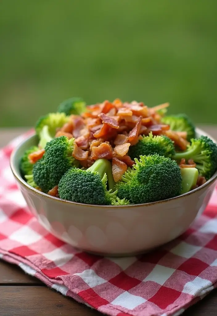30+ Best Green Salad Recipes for Party and Family Gatherings 123 30+ Best Green Salad Recipes for Party and Family Gatherings - 23. Broccoli Salad with Bacon