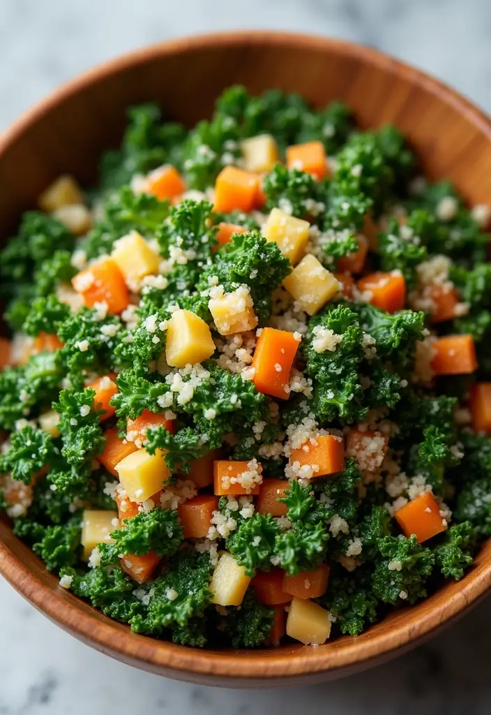 30+ Best Green Salad Recipes for Party and Family Gatherings 20 30+ Best Green Salad Recipes for Party and Family Gatherings - 4. Kale and Quinoa Salad