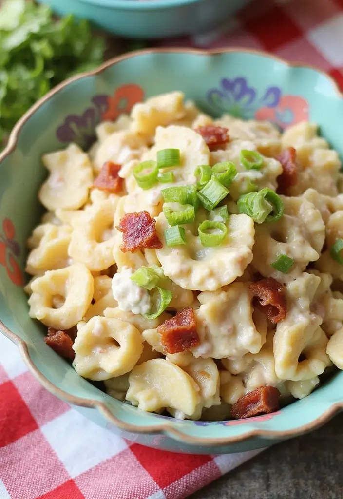 30+ Cold Creamy Pasta Salad Recipes for Hot Summer Days 55 30+ Cold Creamy Pasta Salad Recipes for Hot Summer Days - 11. Creamy Bacon Ranch Pasta Salad