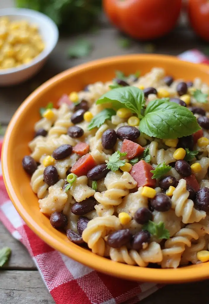 30+ Cold Creamy Pasta Salad Recipes for Hot Summer Days 75 30+ Cold Creamy Pasta Salad Recipes for Hot Summer Days - 15. Creamy Black Bean Pasta Salad