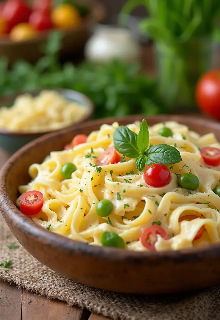 30+ Cold Creamy Pasta Salad Recipes for Hot Summer Days 118 30+ Cold Creamy Pasta Salad Recipes for Hot Summer Days - 24. Creamy Fettuccine Alfredo Salad