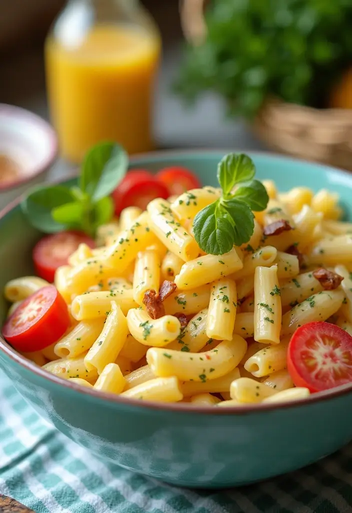 30+ Cold Creamy Pasta Salad Recipes for Hot Summer Days 128 30+ Cold Creamy Pasta Salad Recipes for Hot Summer Days - 26. Creamy Honey Mustard Pasta Salad