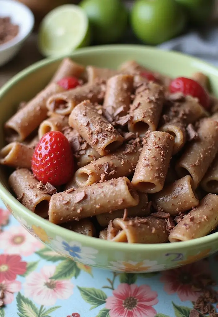 30+ Cold Creamy Pasta Salad Recipes for Hot Summer Days 135 30+ Cold Creamy Pasta Salad Recipes for Hot Summer Days - 27. Creamy Chocolate Pasta Salad