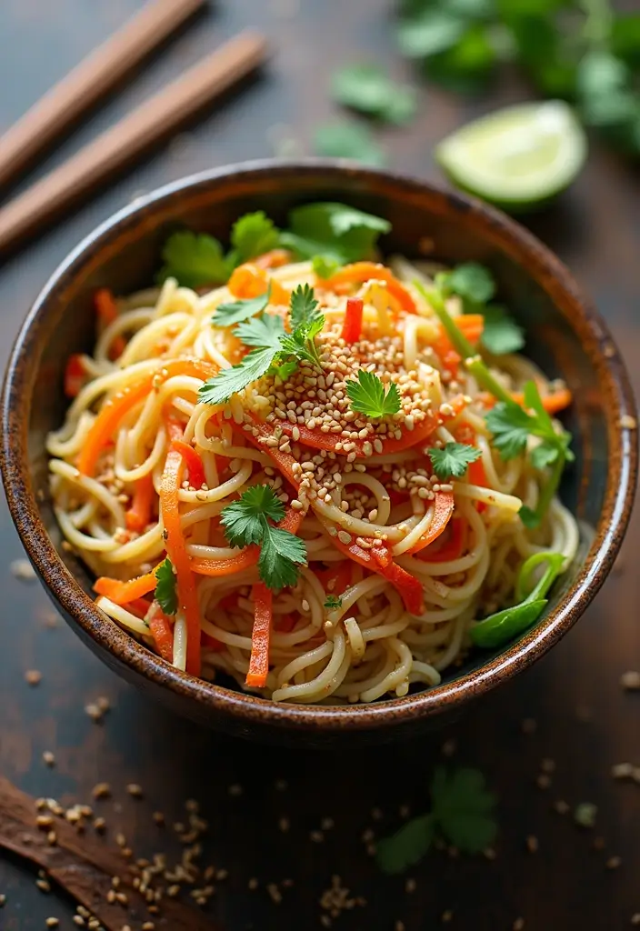 30+ Cold Pasta Salad Recipes That Are Light, Healthy, and Delicious 56 30+ Cold Pasta Salad Recipes That Are Light, Healthy, and Delicious - 10. Asian Noodle Salad