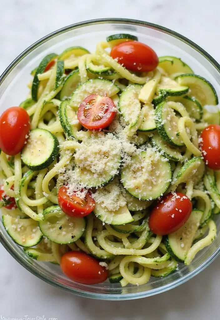 30+ Cold Pasta Salad Recipes That Are Light, Healthy, and Delicious 94 30+ Cold Pasta Salad Recipes That Are Light, Healthy, and Delicious - 16. Zucchini Noodle Pasta Salad
