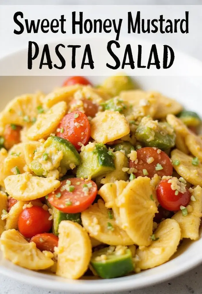30+ Cold Pasta Salad Recipes That Are Light, Healthy, and Delicious 120 30+ Cold Pasta Salad Recipes That Are Light, Healthy, and Delicious - 20. Honey Mustard Pasta Salad