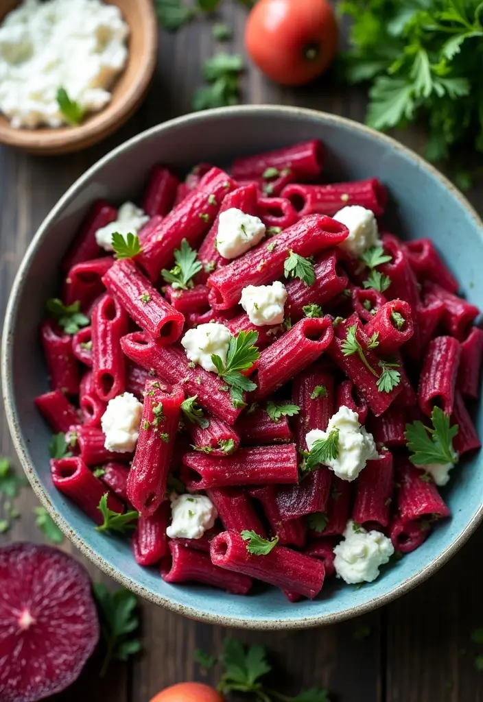30+ Cold Pasta Salad Recipes That Are Light, Healthy, and Delicious 150 30+ Cold Pasta Salad Recipes That Are Light, Healthy, and Delicious - 24. Beetroot Pasta Salad