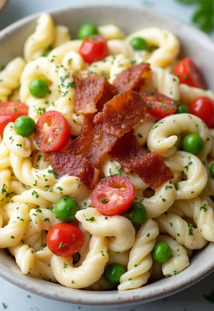30+ Cold Pasta Salad Recipes That Are Light, Healthy, and Delicious 178 30+ Cold Pasta Salad Recipes That Are Light, Healthy, and Delicious - 28. Bacon Ranch Pasta Salad