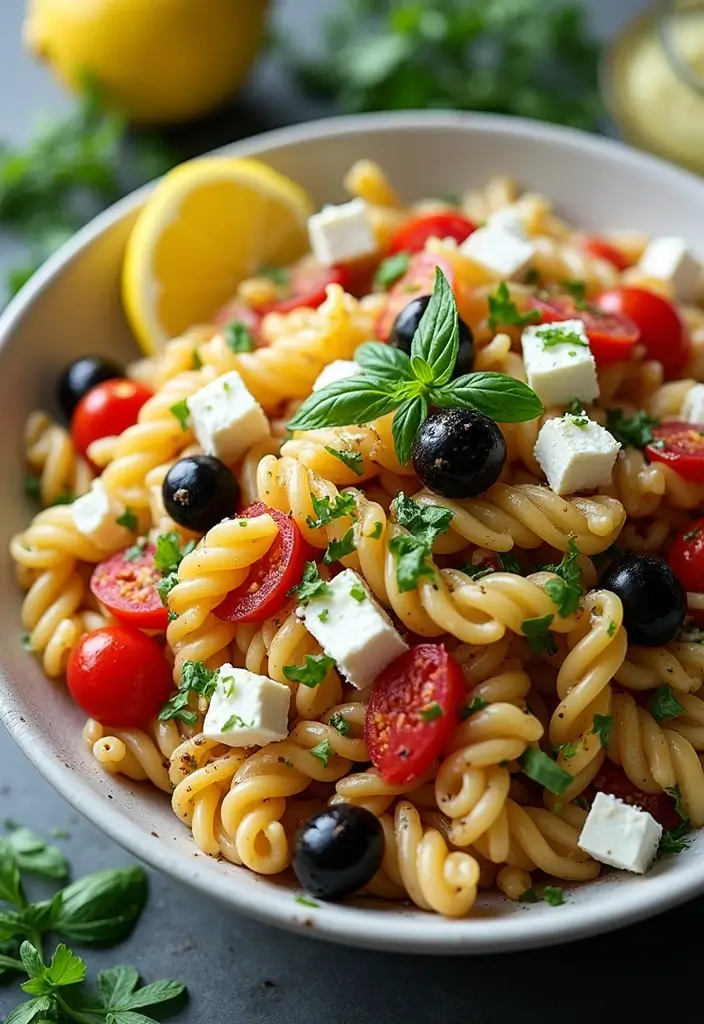 30+ Cold Pasta Salad Recipes That Are Light, Healthy, and Delicious 15 30+ Cold Pasta Salad Recipes That Are Light, Healthy, and Delicious - 3. Greek Pasta Salad