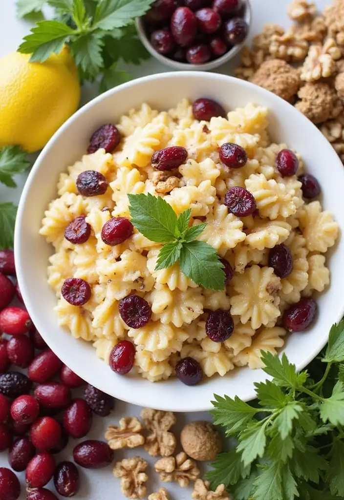 30+ Cold Pasta Salad Recipes That Are Light, Healthy, and Delicious 192 30+ Cold Pasta Salad Recipes That Are Light, Healthy, and Delicious - 30. Cranberry Walnut Pasta Salad