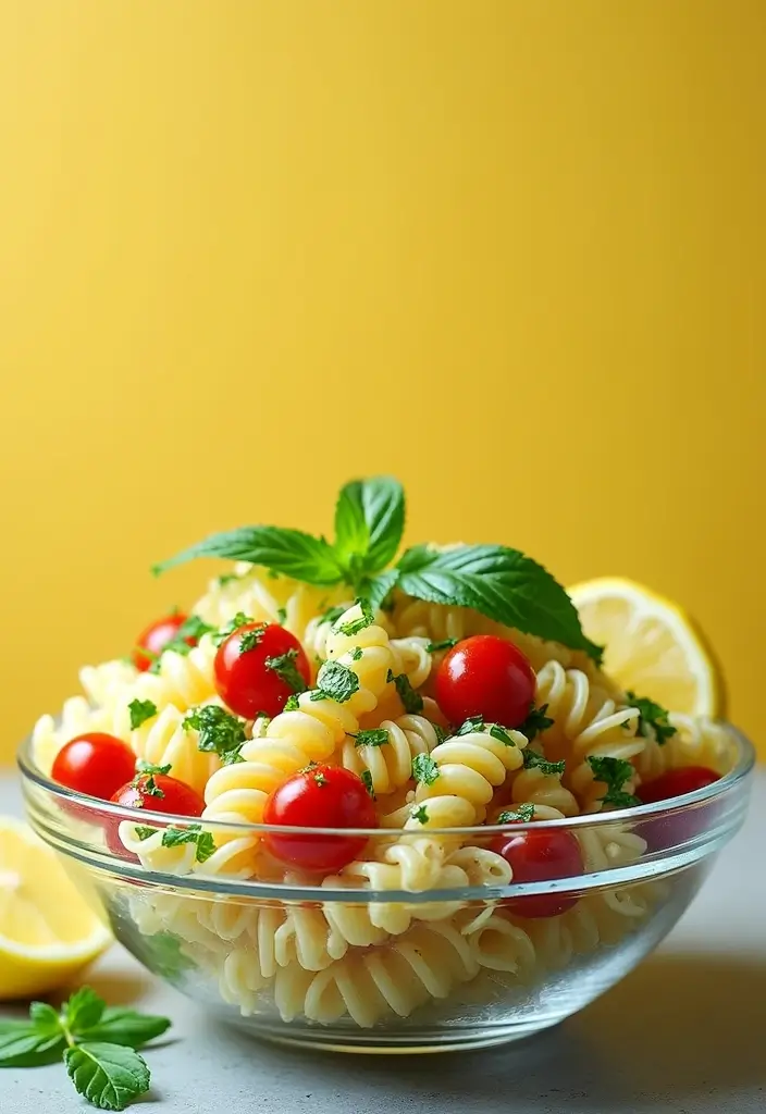 30+ Cold Pasta Salad Recipes That Are Light, Healthy, and Delicious 49 30+ Cold Pasta Salad Recipes That Are Light, Healthy, and Delicious - 9. Lemon Herb Pasta Salad