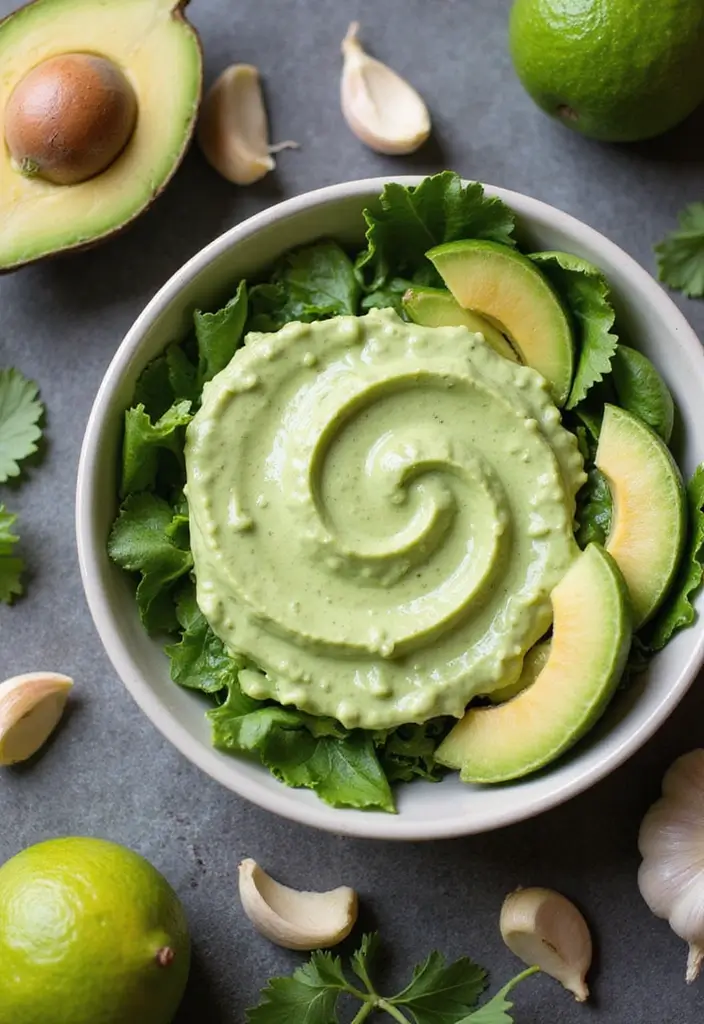 30+ Dairy Free Salad Dressing Recipes That Everyone Can Enjoy 1 30+ Dairy Free Salad Dressing Recipes That Everyone Can Enjoy - 1. Creamy Avocado Dressing