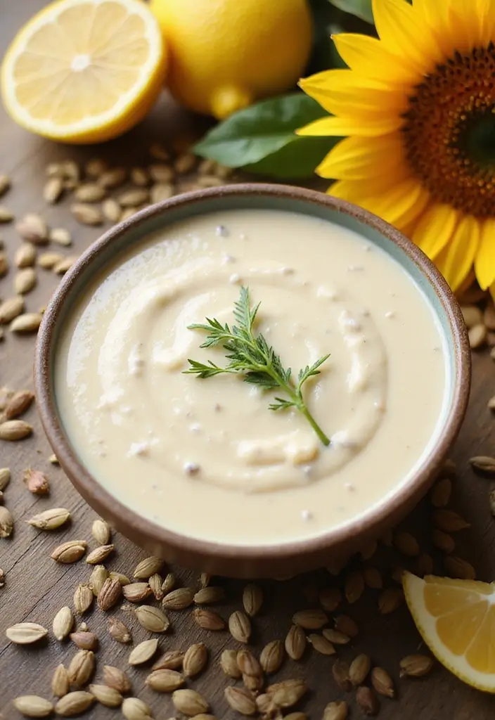 30+ Dairy Free Salad Dressing Recipes That Everyone Can Enjoy 76 30+ Dairy Free Salad Dressing Recipes That Everyone Can Enjoy - 14. Creamy Sunflower Seed Dressing