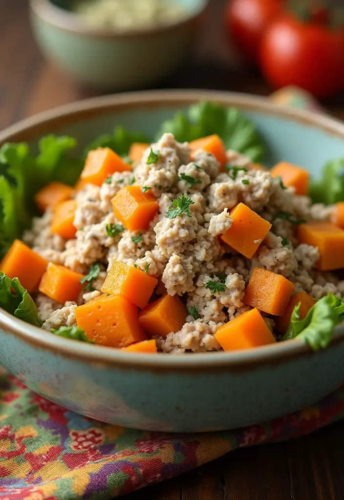 30+ Easy Canned Tuna Salad Recipes for Busy Days 45 30+ Easy Canned Tuna Salad Recipes for Busy Days - 11. Tuna Salad with Sweet Potato