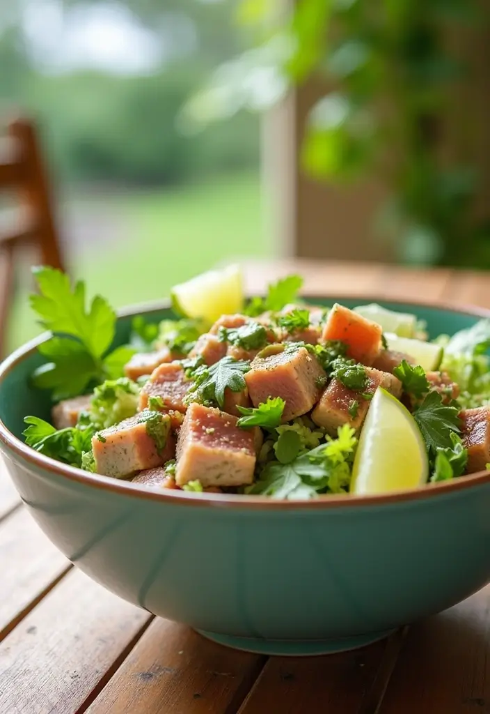 30+ Easy Canned Tuna Salad Recipes for Busy Days 134 30+ Easy Canned Tuna Salad Recipes for Busy Days - 30. Tuna Salad with Cilantro Lime Dressing