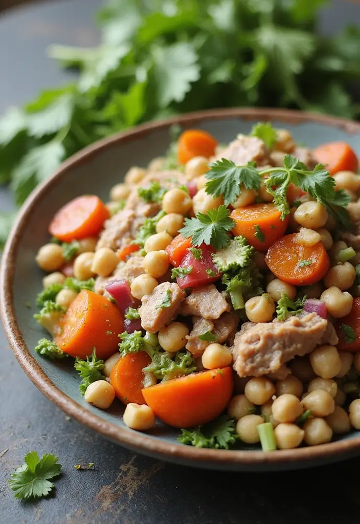 30+ Easy Canned Tuna Salad Recipes for Busy Days 14 30+ Easy Canned Tuna Salad Recipes for Busy Days - 4. Tuna Salad with Chickpeas