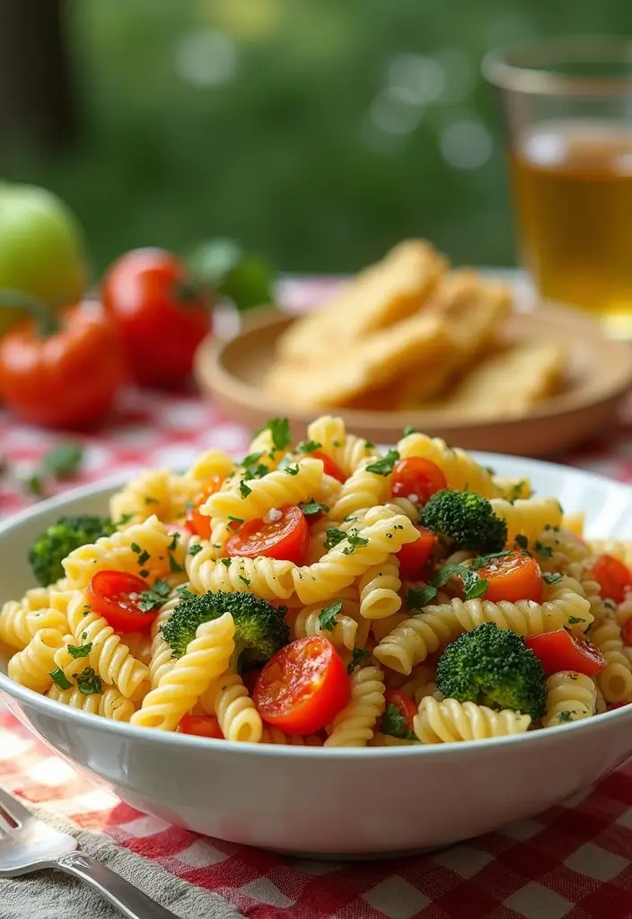 30+ End of Summer Salad Recipes to Celebrate the Season - 11. Roasted Vegetable Pasta Salad
