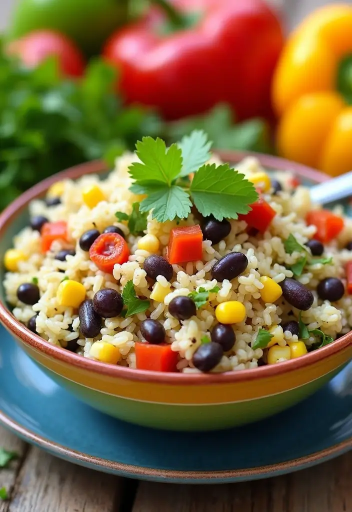 30+ End of Summer Salad Recipes to Celebrate the Season - 18. Cilantro Lime Rice Salad