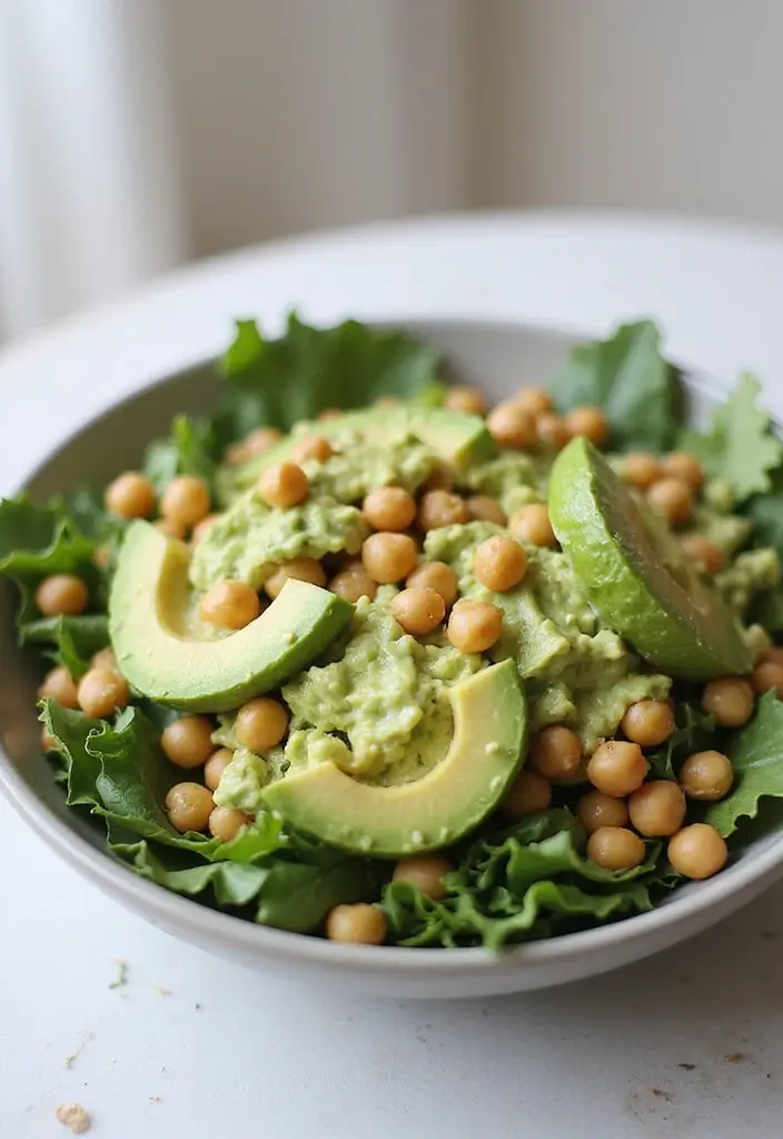 30+ End of Summer Salad Recipes to Celebrate the Season - 20. Avocado and Chickpea Smash Salad