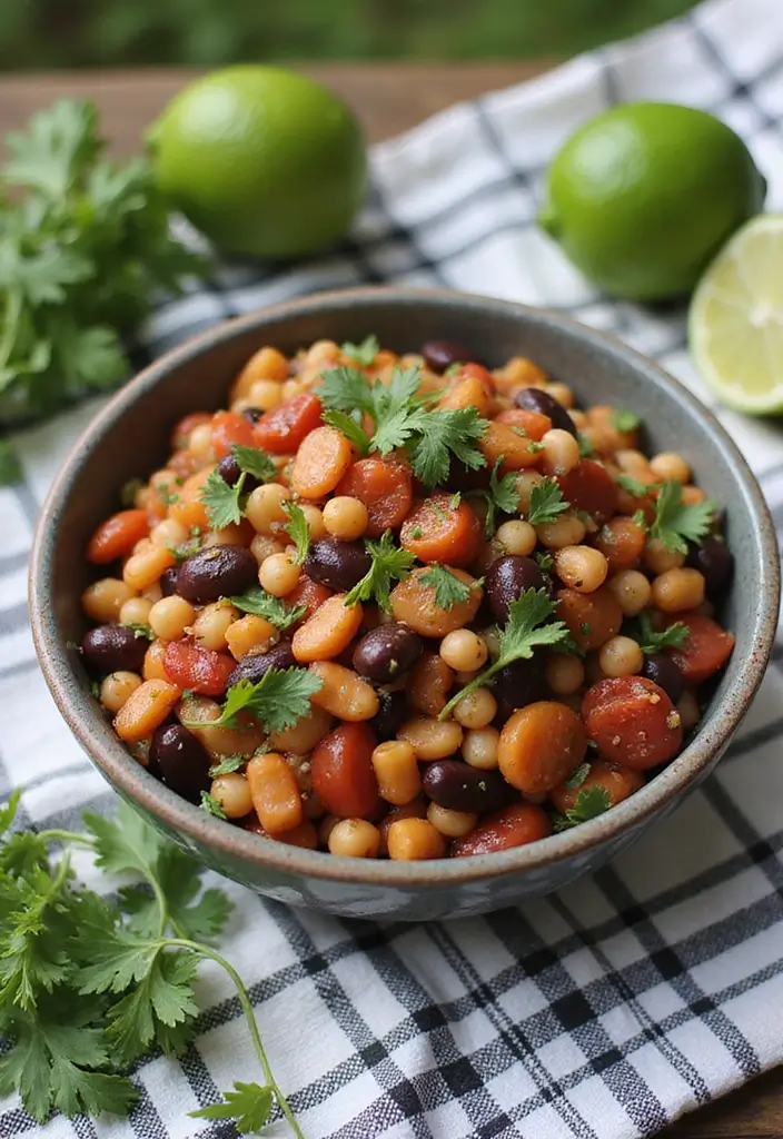 30+ End of Summer Salad Recipes to Celebrate the Season - 21. Spicy Bean Salad