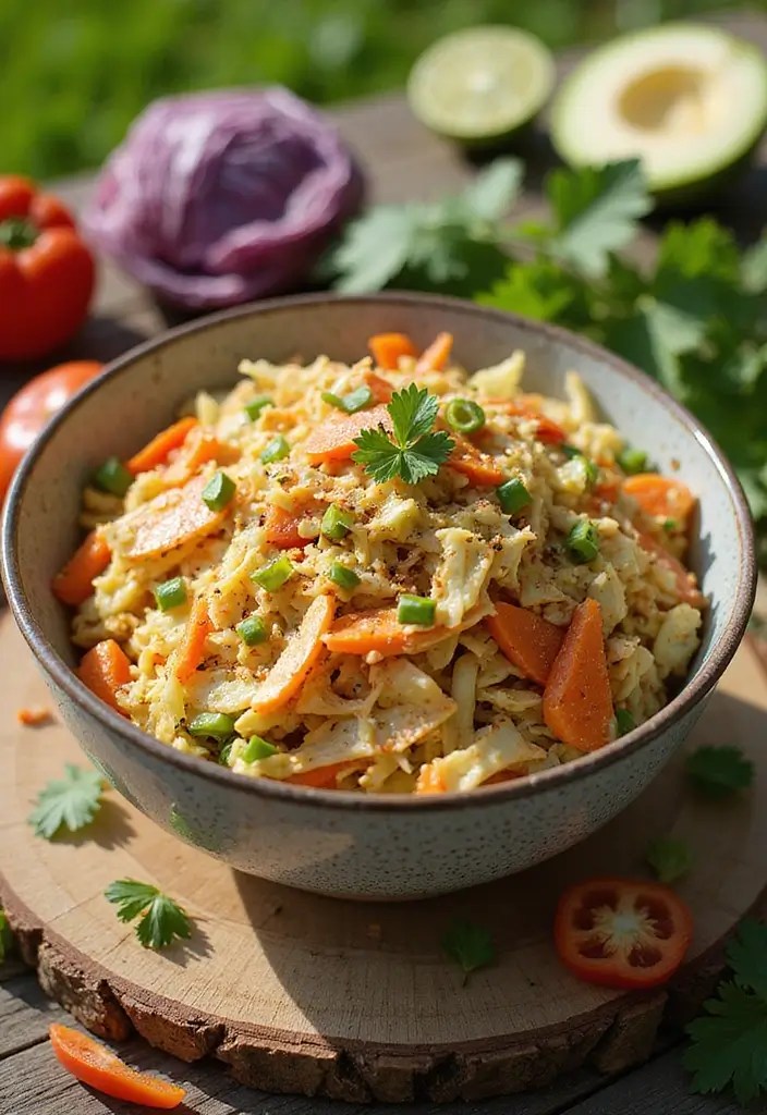 30+ End of Summer Salad Recipes to Celebrate the Season - 30. Sweet and Spicy Cabbage Salad