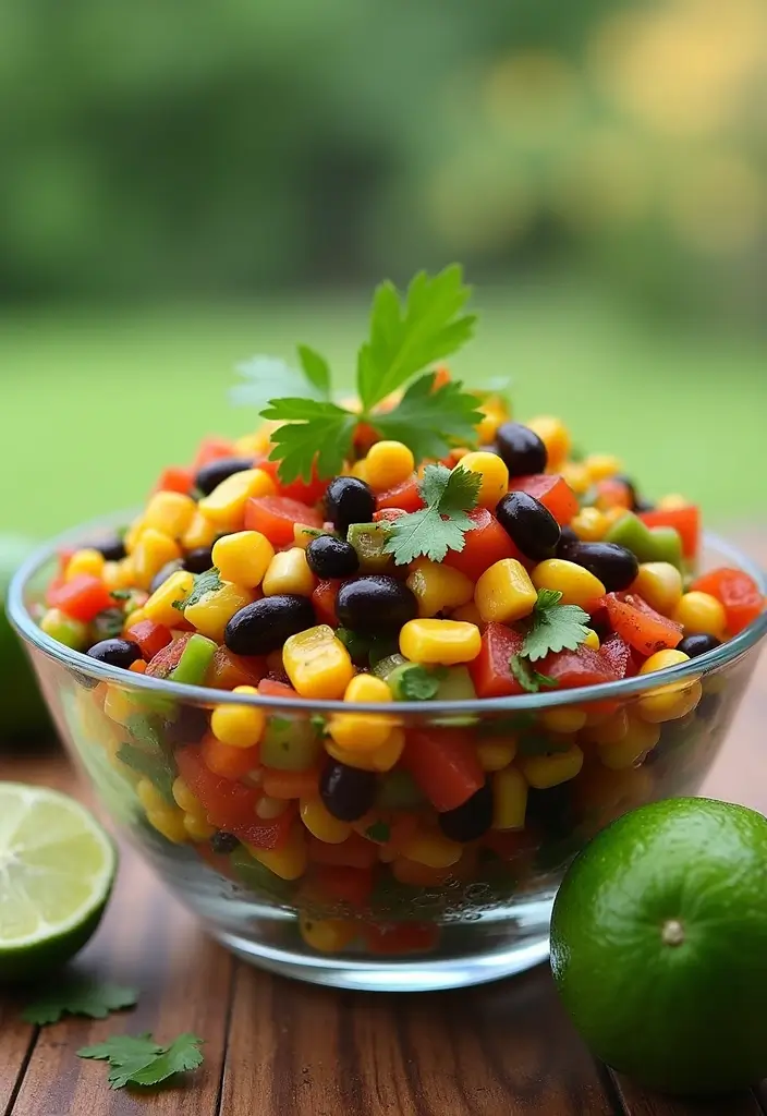 30+ End of Summer Salad Recipes to Celebrate the Season - 8. Corn and Black Bean Salad