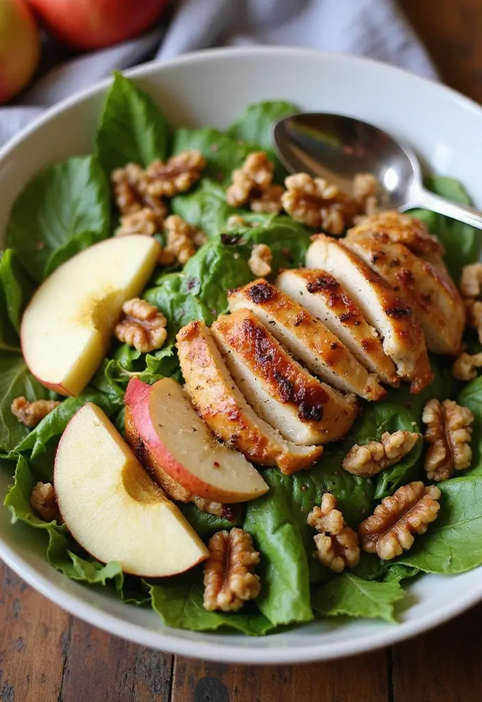 30+ Grilled Chicken Cobb Salad Recipes for Protein Lovers 64 30+ Grilled Chicken Cobb Salad Recipes for Protein Lovers - 10. Apple Walnut Grilled Chicken Cobb Salad