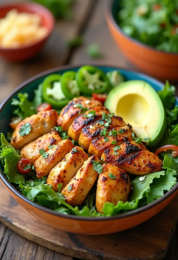 30+ Grilled Chicken Cobb Salad Recipes for Protein Lovers 71 30+ Grilled Chicken Cobb Salad Recipes for Protein Lovers - 11. Spicy Grilled Chicken Cobb Salad