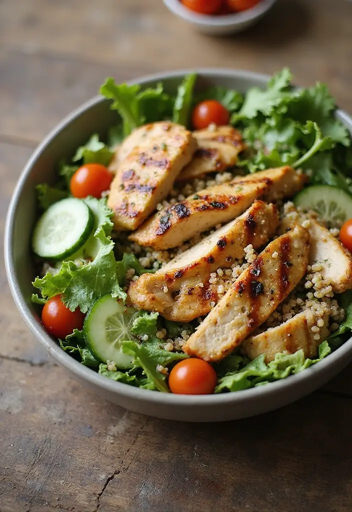 30+ Grilled Chicken Cobb Salad Recipes for Protein Lovers 78 30+ Grilled Chicken Cobb Salad Recipes for Protein Lovers - 12. Quinoa Grilled Chicken Cobb Salad