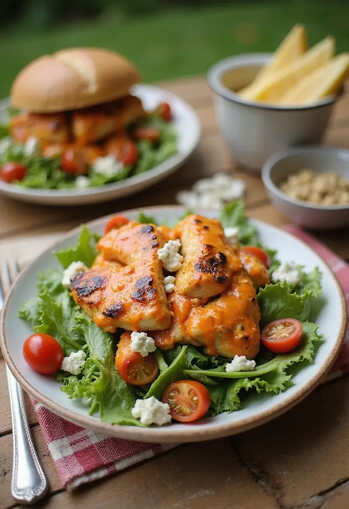30+ Grilled Chicken Cobb Salad Recipes for Protein Lovers 94 30+ Grilled Chicken Cobb Salad Recipes for Protein Lovers - 14. Buffalo Grilled Chicken Cobb Salad