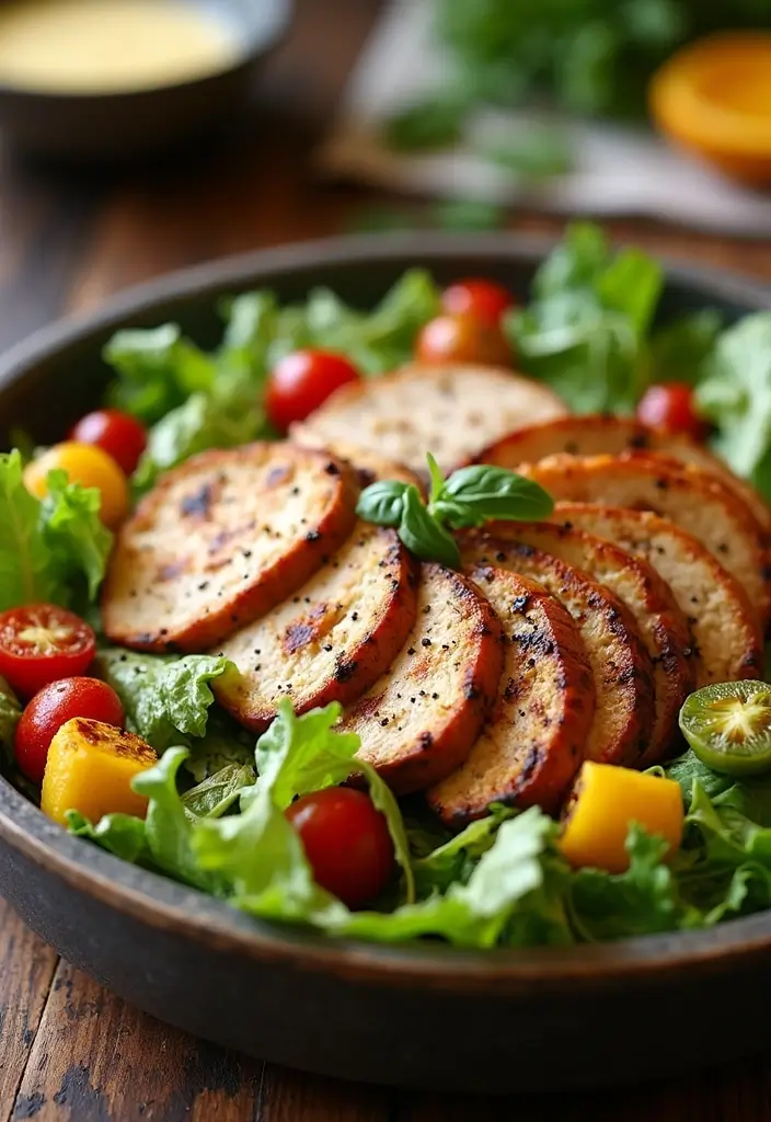 30+ Grilled Chicken Cobb Salad Recipes for Protein Lovers 125 30+ Grilled Chicken Cobb Salad Recipes for Protein Lovers - 19. Roasted Vegetable Grilled Chicken Cobb Salad