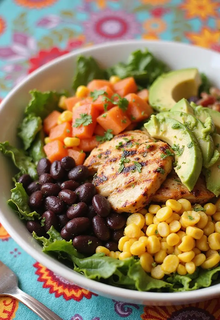 30+ Grilled Chicken Cobb Salad Recipes for Protein Lovers 8 30+ Grilled Chicken Cobb Salad Recipes for Protein Lovers - 2. Southwest Grilled Chicken Cobb Salad
