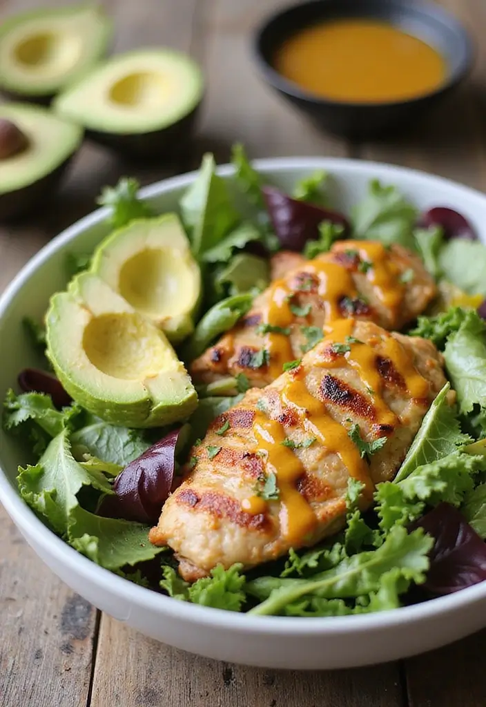 30+ Grilled Chicken Cobb Salad Recipes for Protein Lovers 169 30+ Grilled Chicken Cobb Salad Recipes for Protein Lovers - 25. Honey Mustard Grilled Chicken Cobb Salad