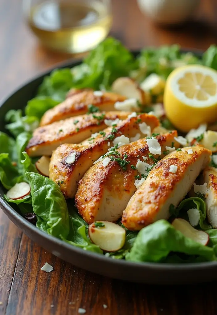 30+ Grilled Chicken Cobb Salad Recipes for Protein Lovers 176 30+ Grilled Chicken Cobb Salad Recipes for Protein Lovers - 26. Garlic Parmesan Grilled Chicken Cobb Salad