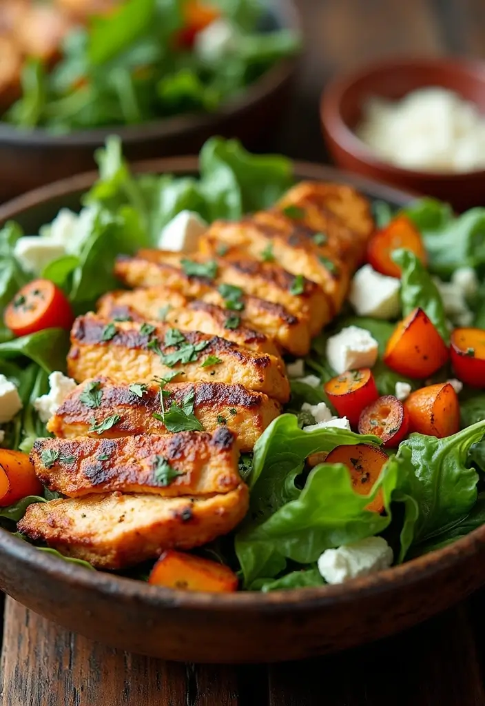 30+ Grilled Chicken Cobb Salad Recipes for Protein Lovers 190 30+ Grilled Chicken Cobb Salad Recipes for Protein Lovers - 28. Sweet Potato Grilled Chicken Cobb Salad