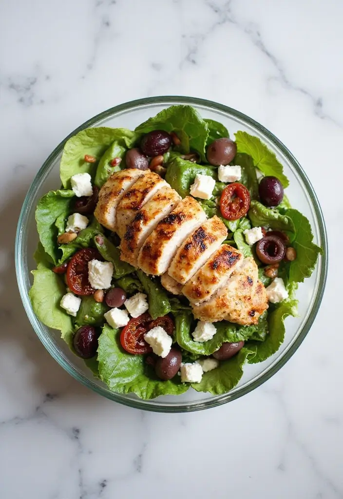 30+ Grilled Chicken Cobb Salad Recipes for Protein Lovers 15 30+ Grilled Chicken Cobb Salad Recipes for Protein Lovers - 3. Mediterranean Grilled Chicken Cobb Salad