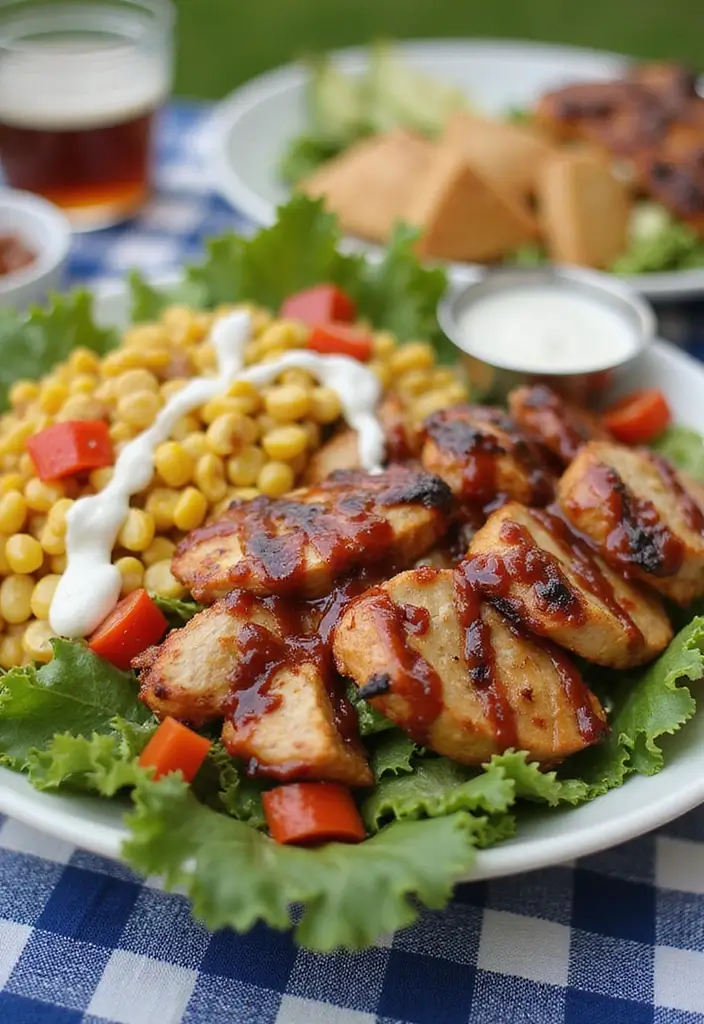 30+ Grilled Chicken Cobb Salad Recipes for Protein Lovers 29 30+ Grilled Chicken Cobb Salad Recipes for Protein Lovers - 5. BBQ Grilled Chicken Cobb Salad