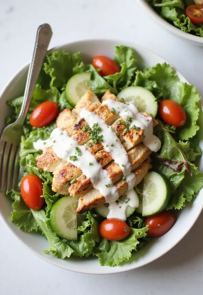 30+ Grilled Chicken Cobb Salad Recipes for Protein Lovers 36 30+ Grilled Chicken Cobb Salad Recipes for Protein Lovers - 6. Greek Yogurt Grilled Chicken Cobb Salad