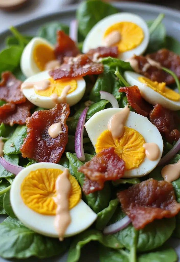 30+ Half Baked Harvest Salad Recipes Full of Creative Combinations 111 30+ Half Baked Harvest Salad Recipes Full of Creative Combinations - 25. Spinach, Bacon & Egg Salad