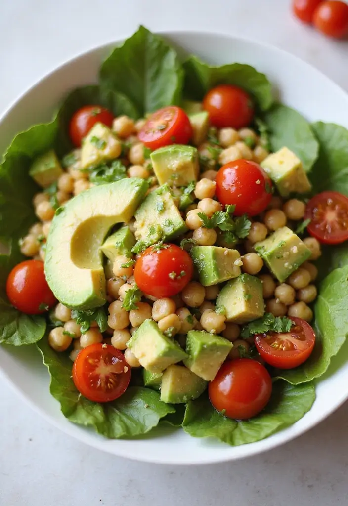 30+ Half Baked Harvest Salad Recipes Full of Creative Combinations 132 30+ Half Baked Harvest Salad Recipes Full of Creative Combinations - 28. Chickpea & Avocado Salad with Lemon Dressing