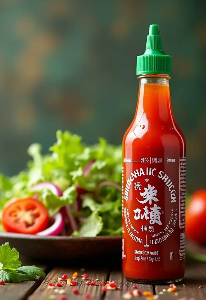 30+ Healthy Salad Topping Ideas to Make Every Bowl Exciting 38 30+ Healthy Salad Topping Ideas to Make Every Bowl Exciting - 10. Spicy Sriracha Drizzle