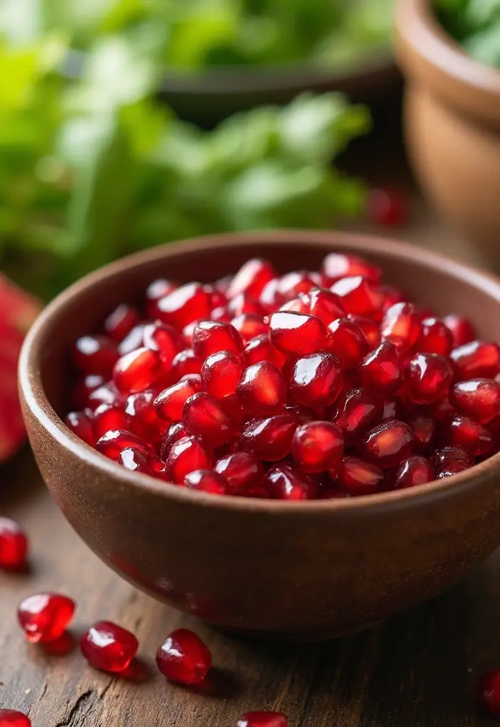 30+ Healthy Salad Topping Ideas to Make Every Bowl Exciting 141 30+ Healthy Salad Topping Ideas to Make Every Bowl Exciting - 29. Fun Pomegranate Arils