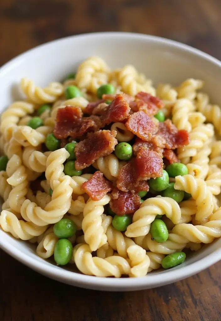 30+ Italian Pasta Salad Recipes Packed with Flavor and Color 62 30+ Italian Pasta Salad Recipes Packed with Flavor and Color - 12. Bacon and Pea Pasta Salad
