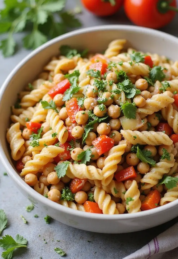 30+ Italian Pasta Salad Recipes Packed with Flavor and Color 2 30+ Italian Pasta Salad Recipes Packed with Flavor and Color - 2. Mediterranean Chickpea Pasta Salad