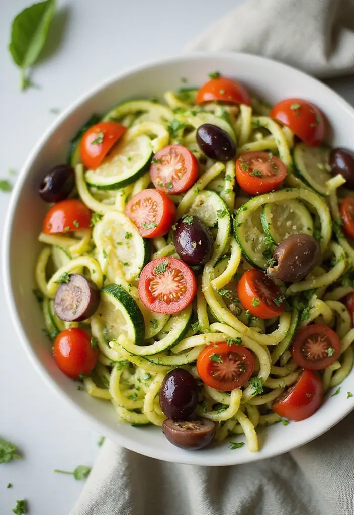 30+ Italian Pasta Salad Recipes Packed with Flavor and Color 106 30+ Italian Pasta Salad Recipes Packed with Flavor and Color - 20. Italian Zucchini Noodle Salad
